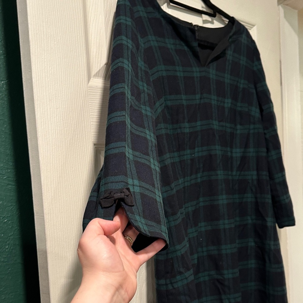 Talbots Blackwatch Plaid Straight Dress - Picture 3 of 5